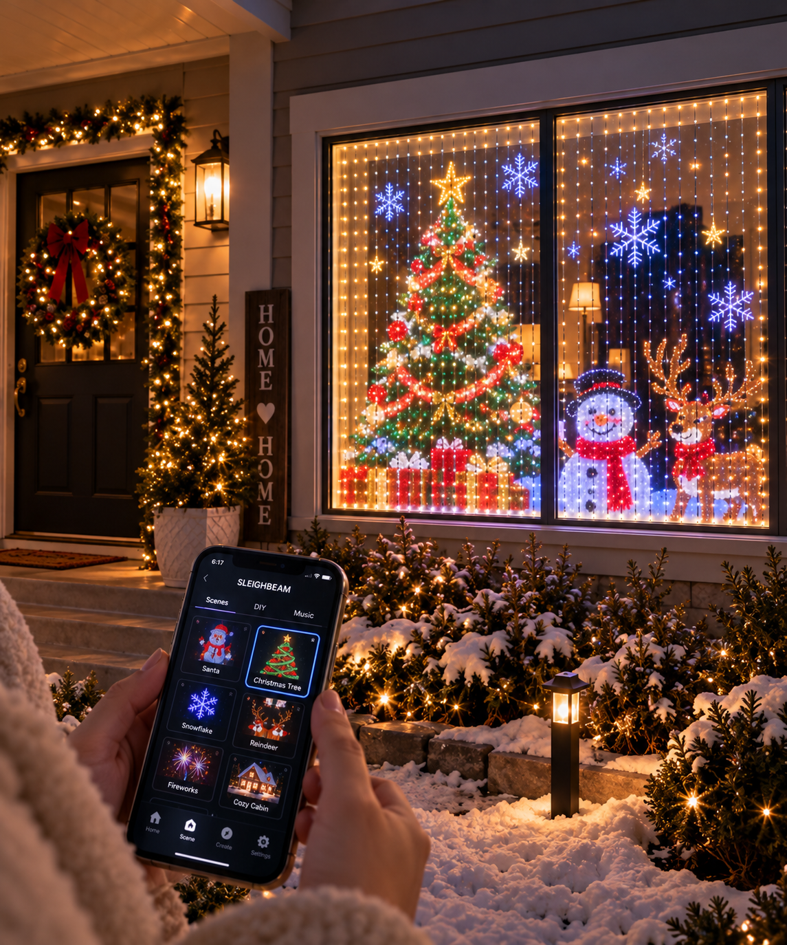 Vivid Smart LED Curtain Lights